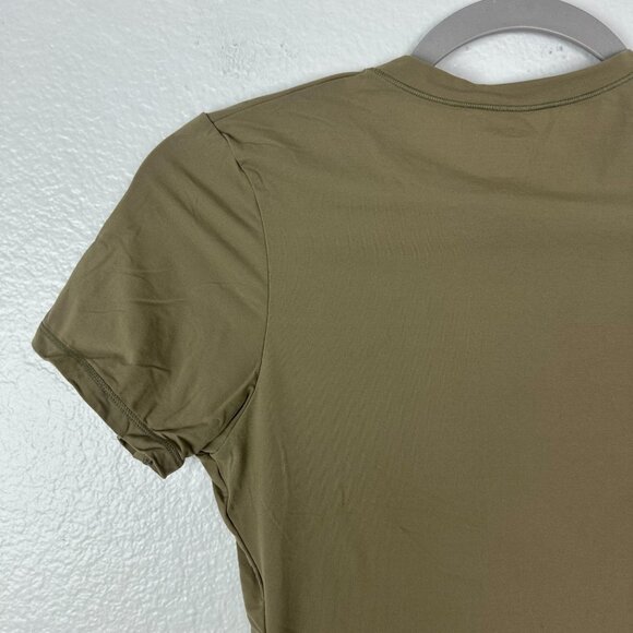 Skims Soft Smoothing Seamless Olive Green T-Shirt M Casual Crew Neck Soft Stretc - Picture 7 of 8